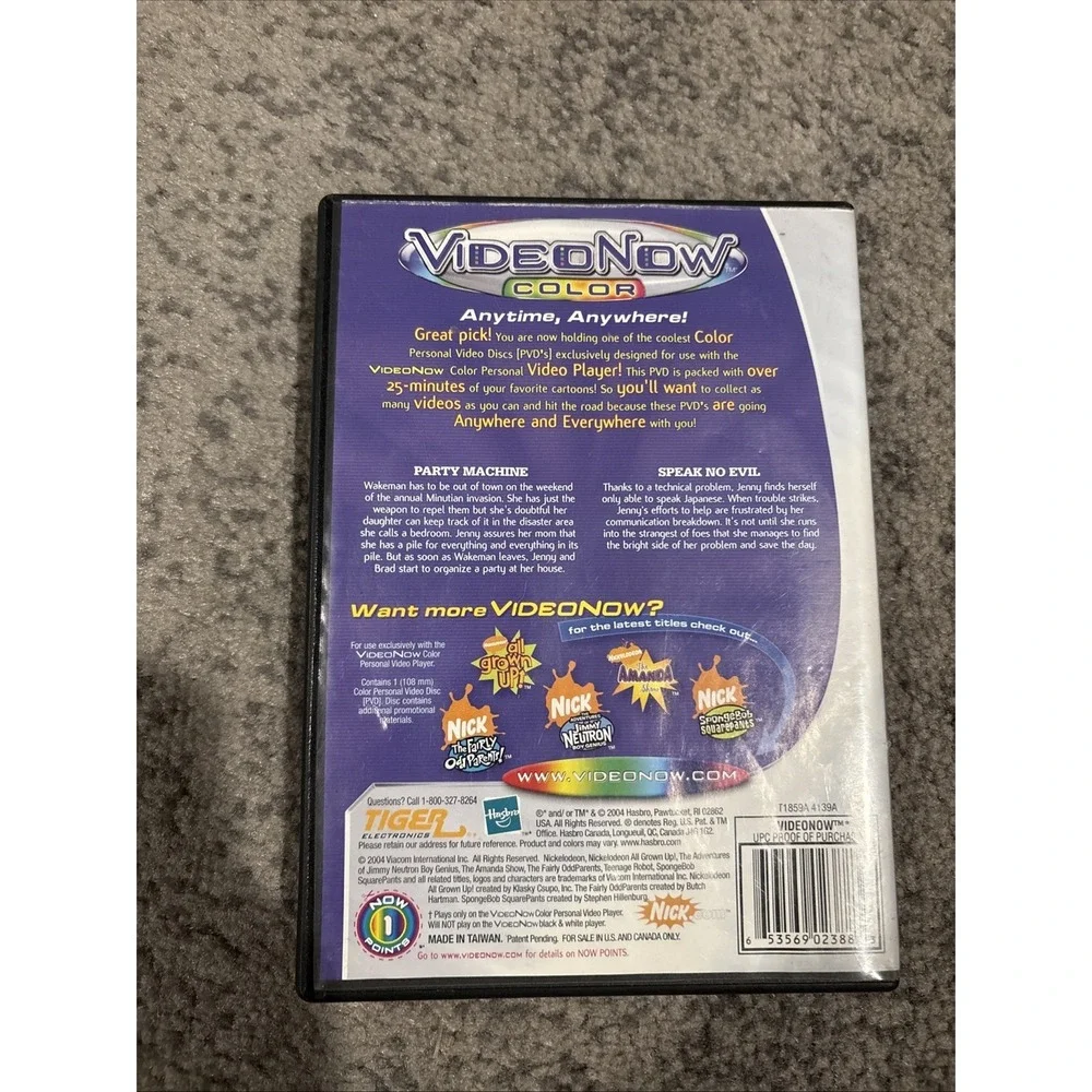 Nickelodeon VideoNow My Life as a Teenage Robot Handheld Movie Player